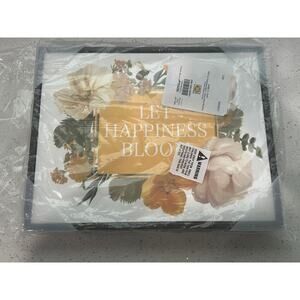 Stupell Industries Bold Let Happiness Bloom Yellow White Blushing Flowers